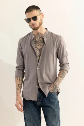 Classic Mandarin Grey Shirt