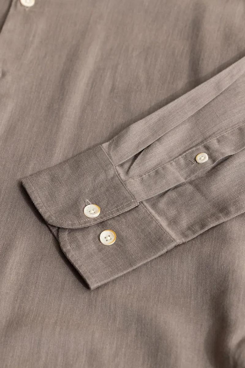 Classic Mandarin Grey Shirt