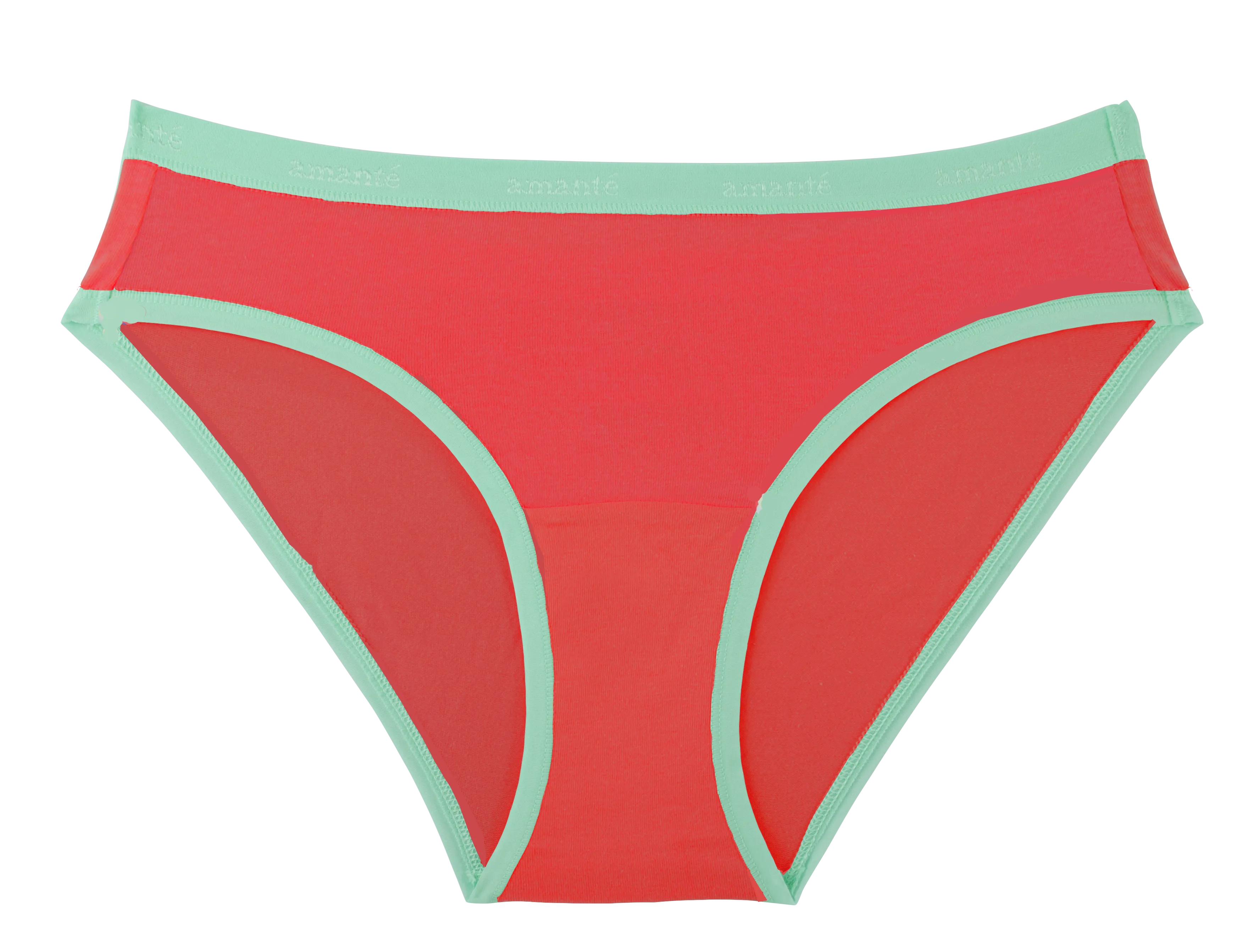 Cotton Single Brief-Bright Coral