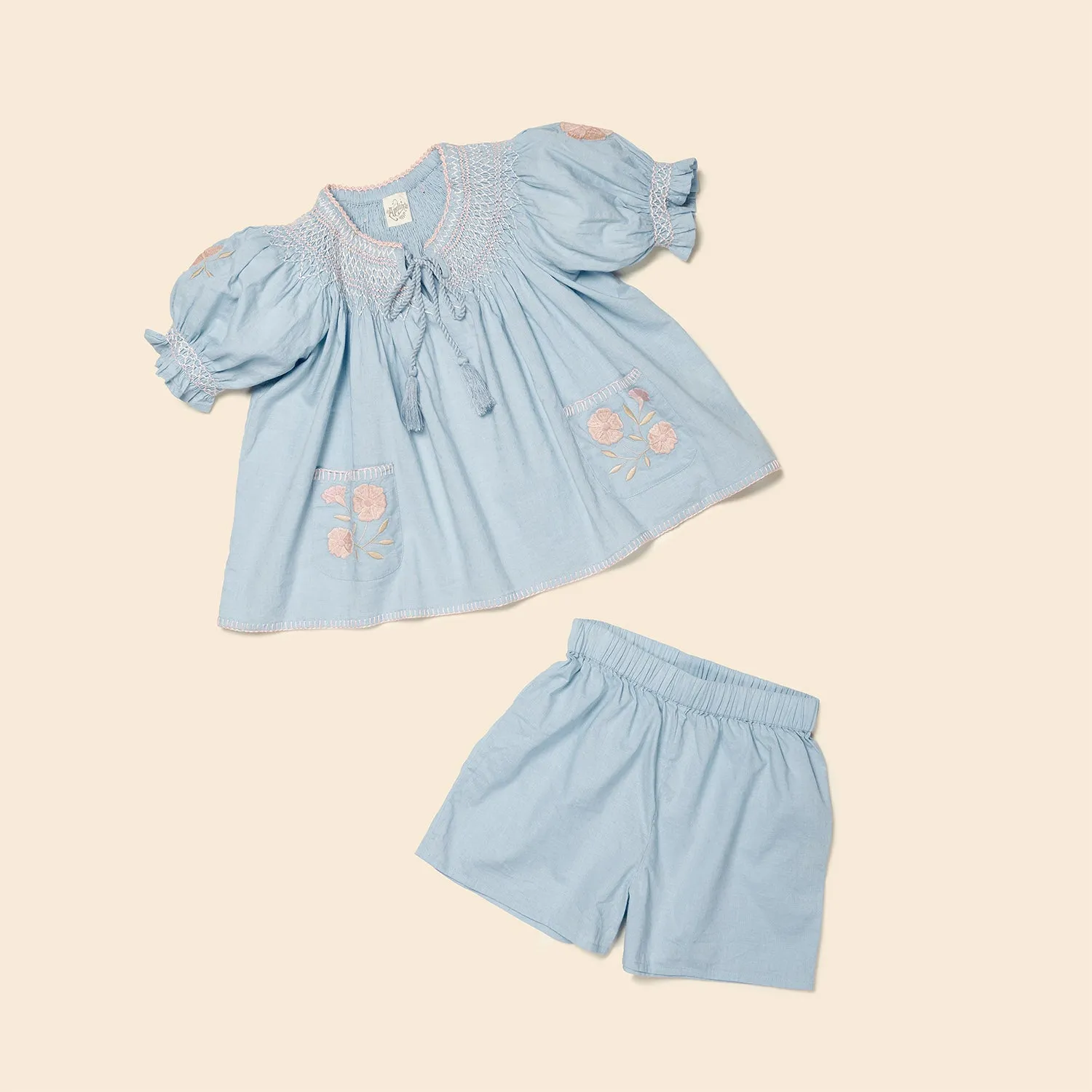 Cotton Verna Set - Blue Jay