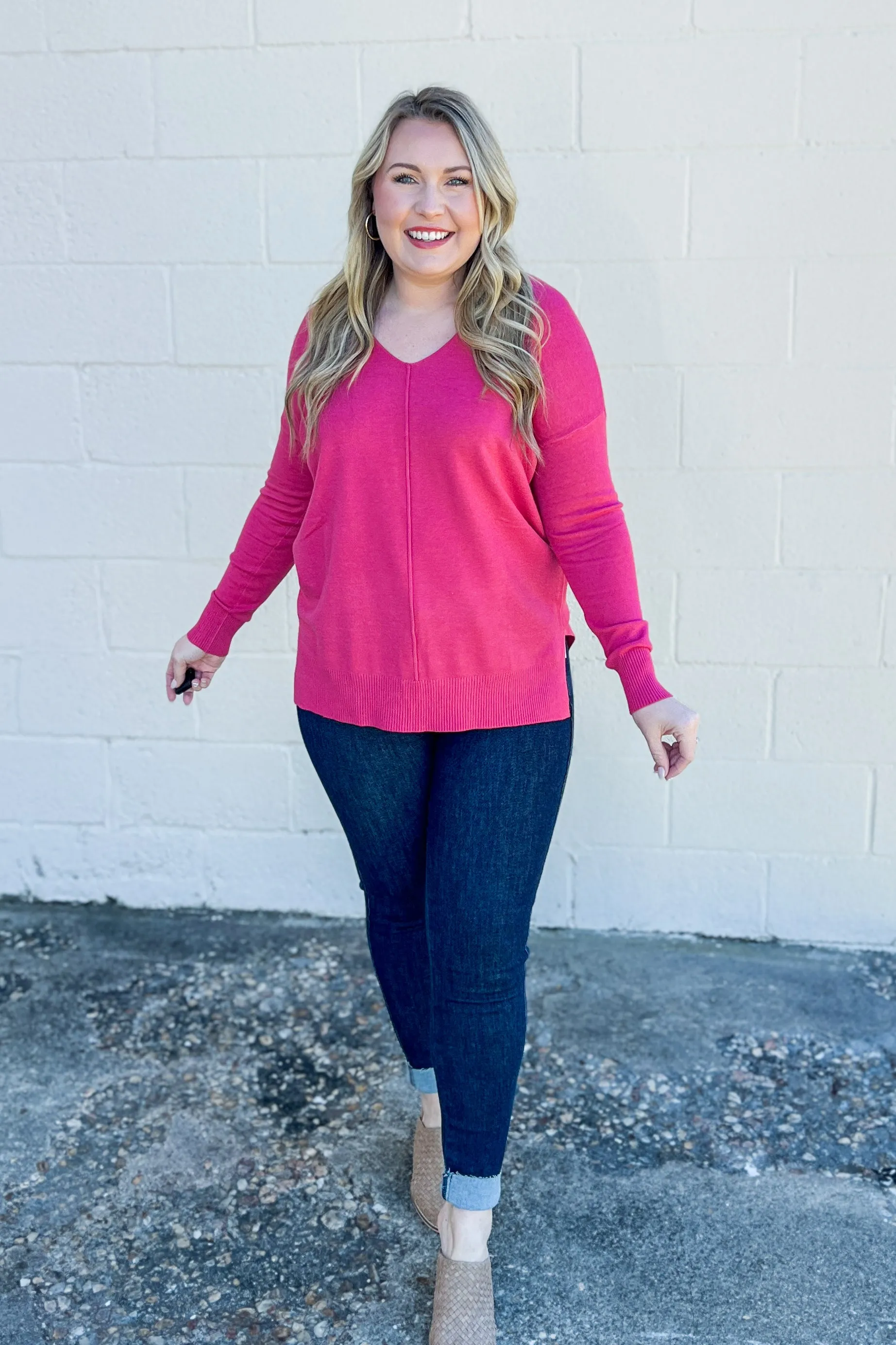 Cozy Charm Top, Rose