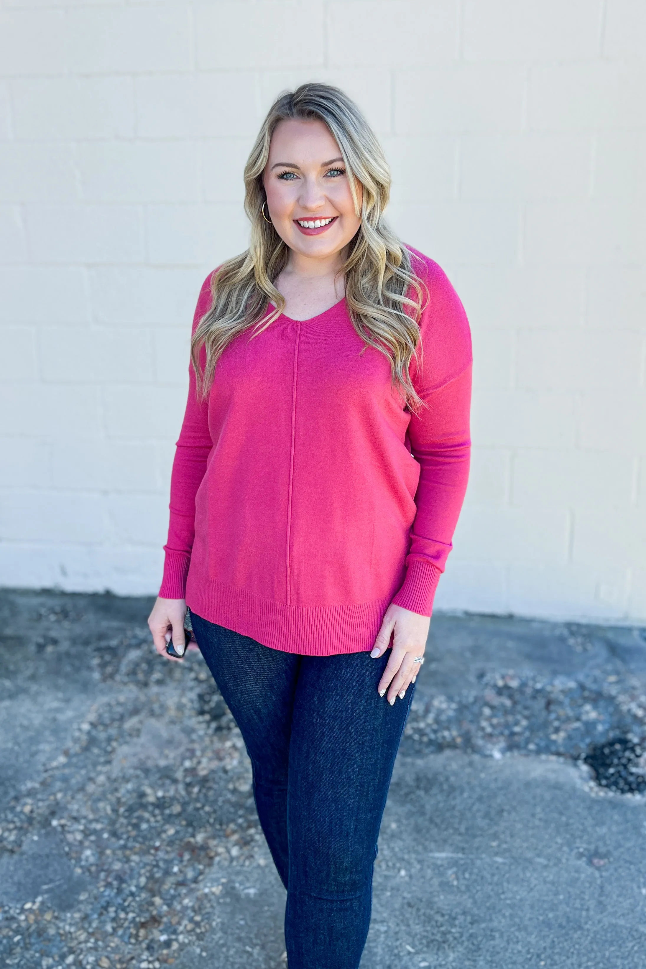 Cozy Charm Top, Rose