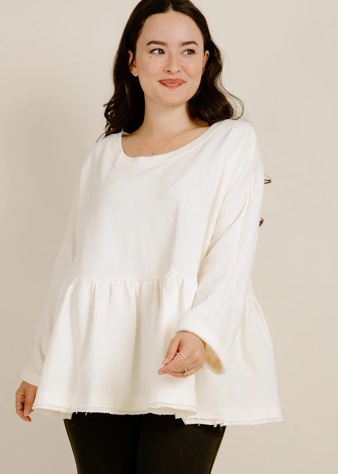 Cozy Nights Top - Cream