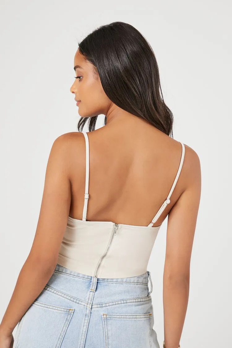 Curved-Hem Bustier Cami