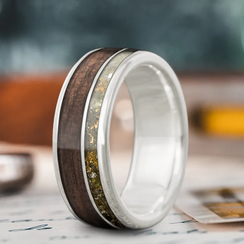 Custom Design - 2-Inlay Offset Ring q4NCka1yMKhVuEr-OcDi9MUn