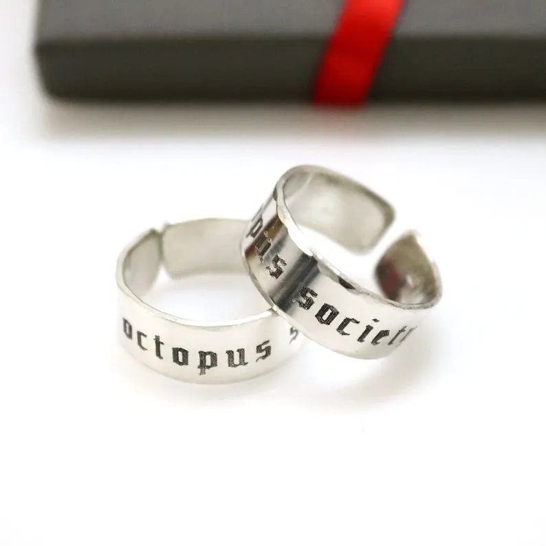 Custom Message Ring - Father's Day Gift