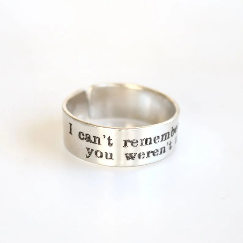 Custom Message Ring - Father's Day Gift