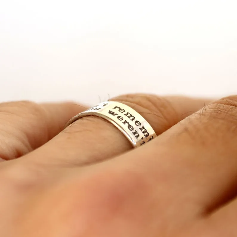 Custom Message Ring - Father's Day Gift