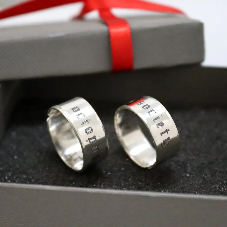 Custom Message Ring - Father's Day Gift