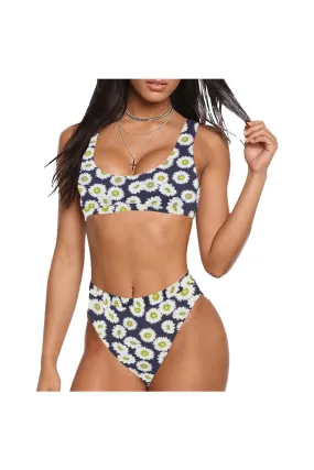 Daisy Sport Top & High-Waist Bikini Swimsuit