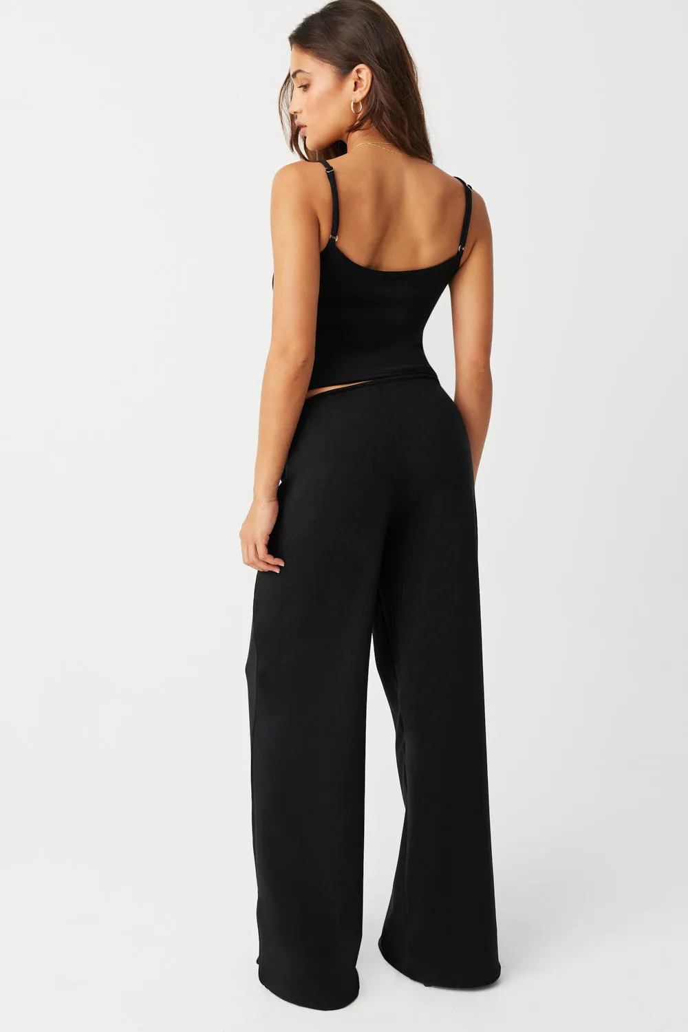 Daisy Terry Low Rise Pant - Black