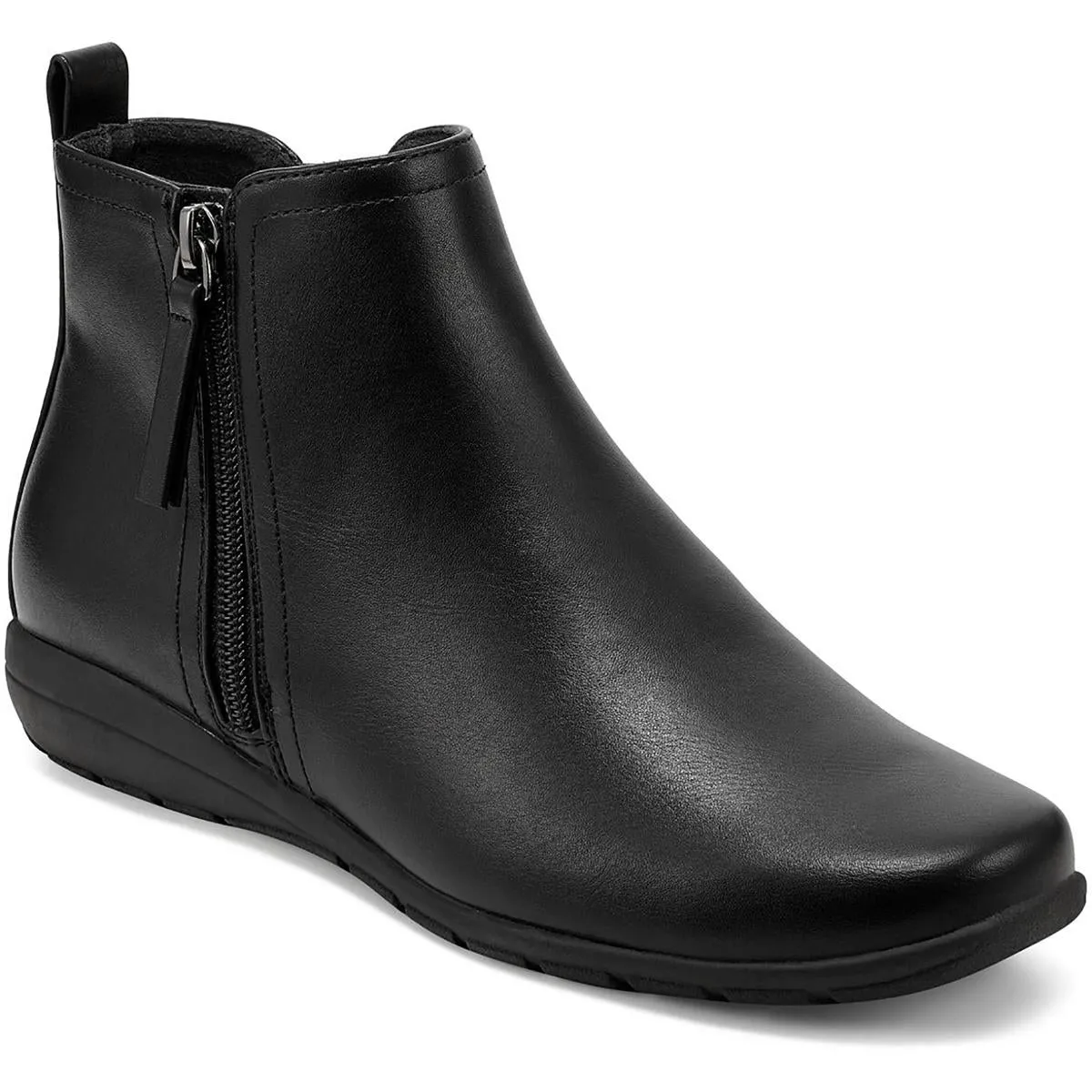 Easy Spirit Womens Faux Leather Ankle Booties