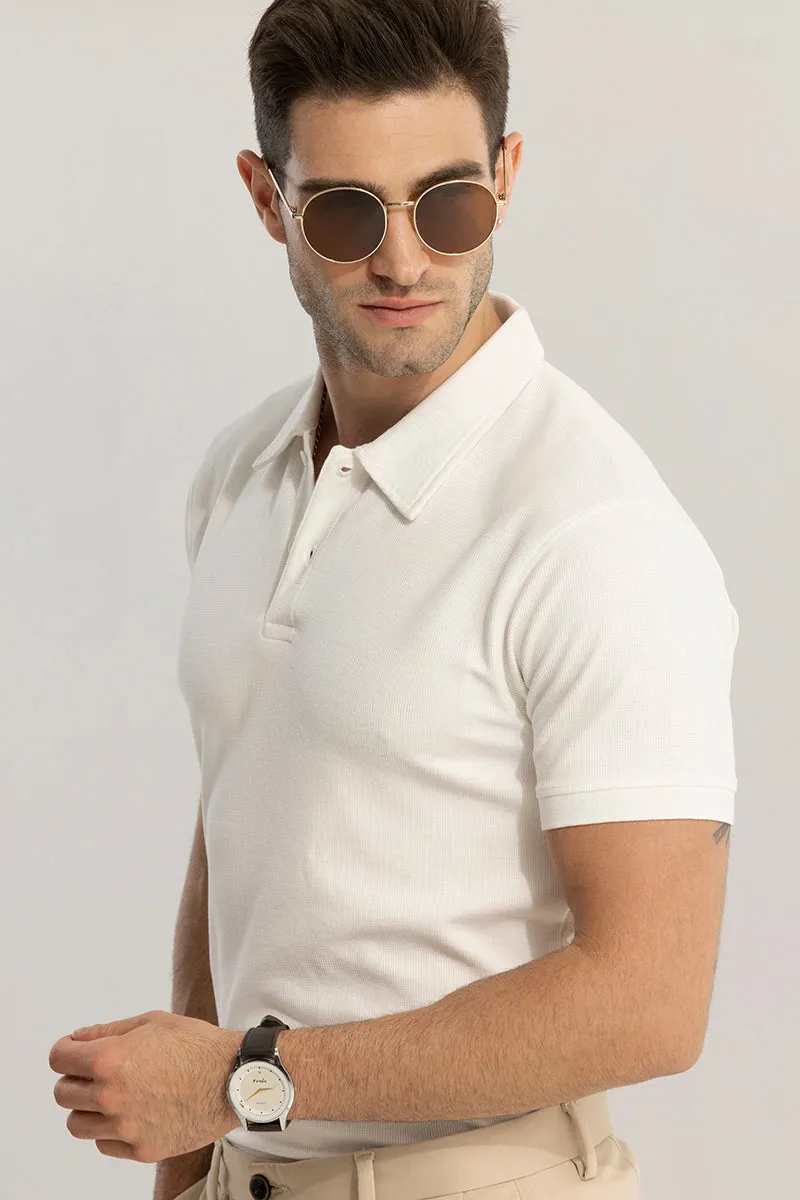 EasyElegance White Polo T-Shirt