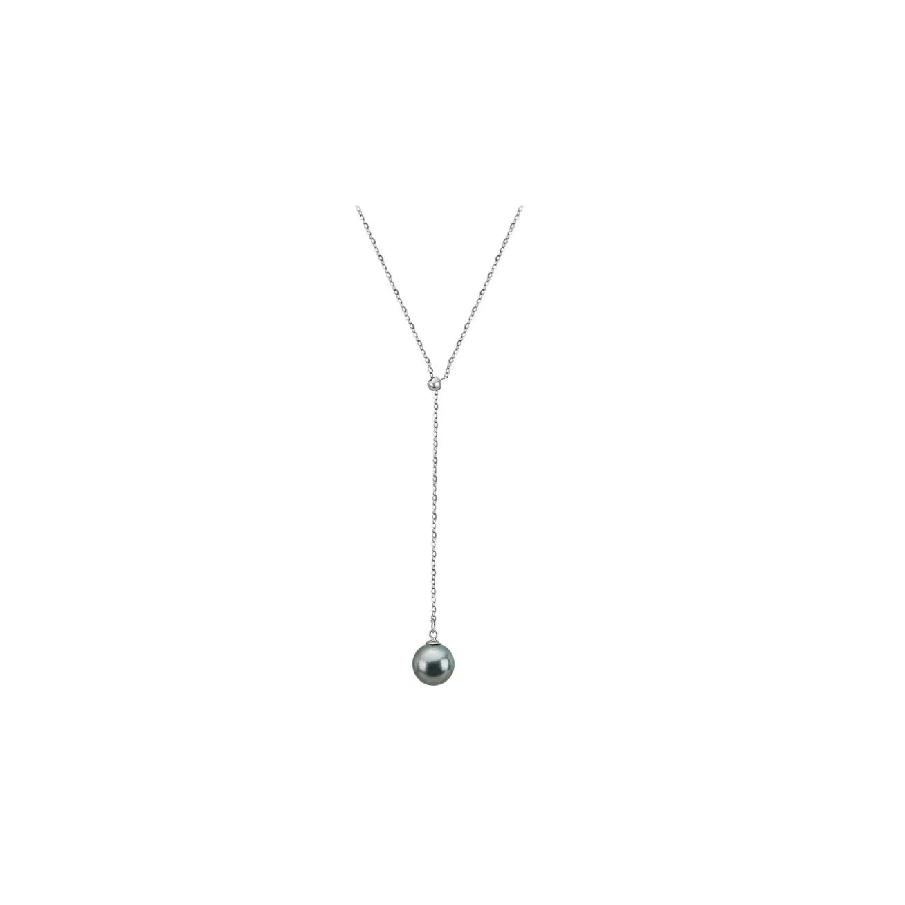 Elegant Saltwater Tahitian Pearl 18K Solid Gold? Necklace KN00045