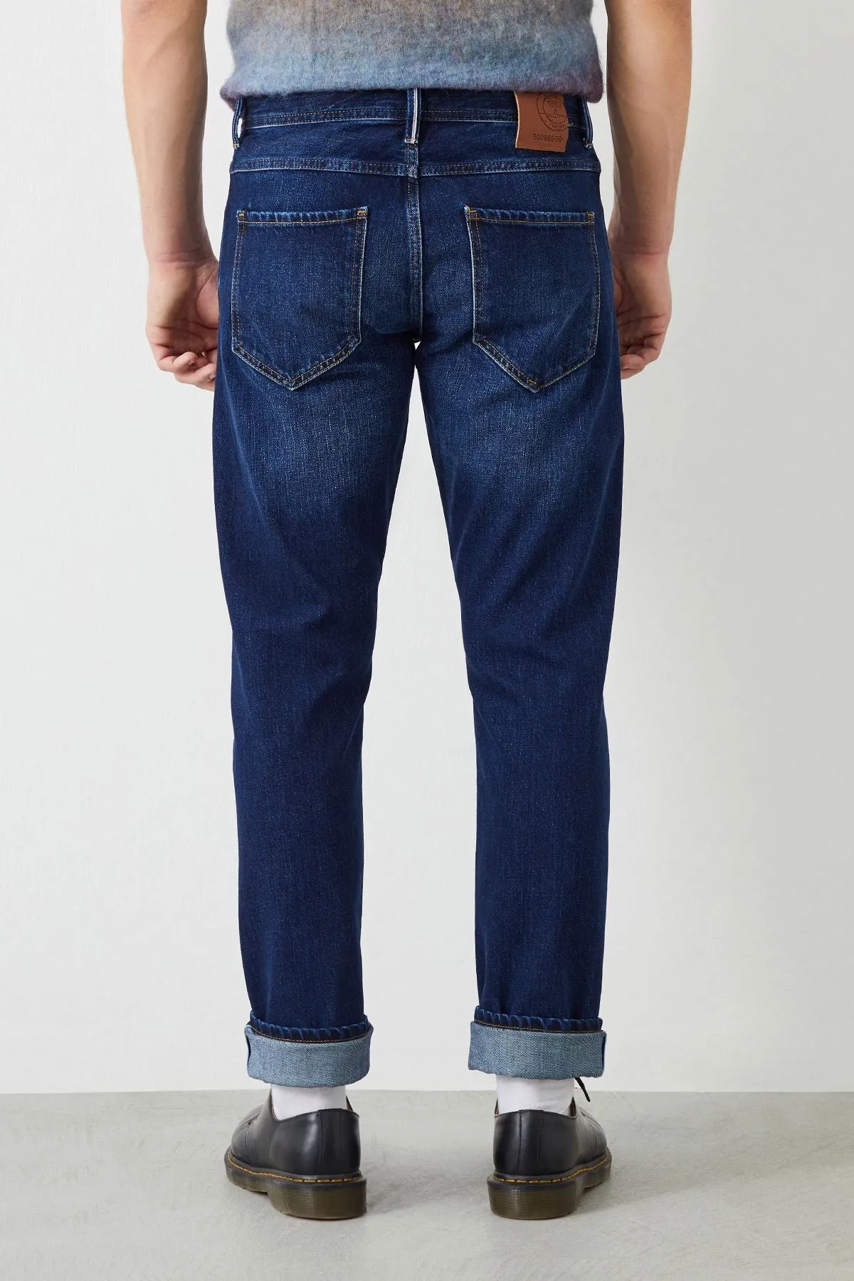 Fere Regular Fit Vintage Wash Selvedge Men's Jeans