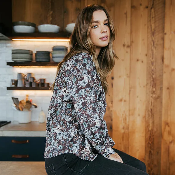 Floral Meadow Blouse - Francesca Floral Print