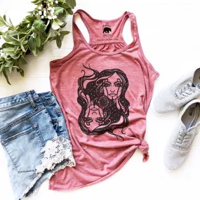 Gemini Zodiac & Astrology flowy racerback tank tops