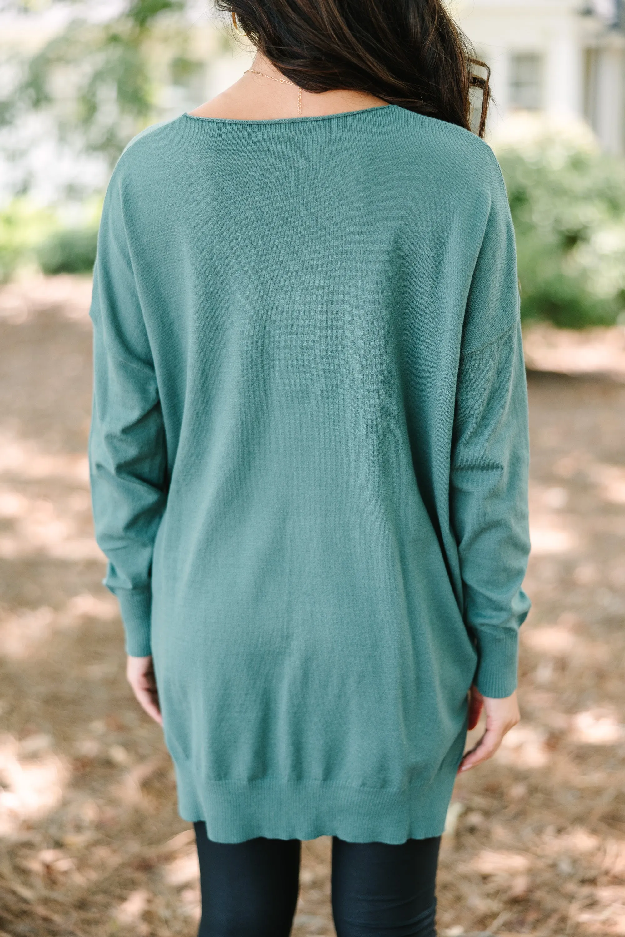 Get To Know You Sage Green Tunic