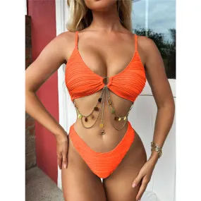 Glamour-Bikini-Set mit Kettengliedern 