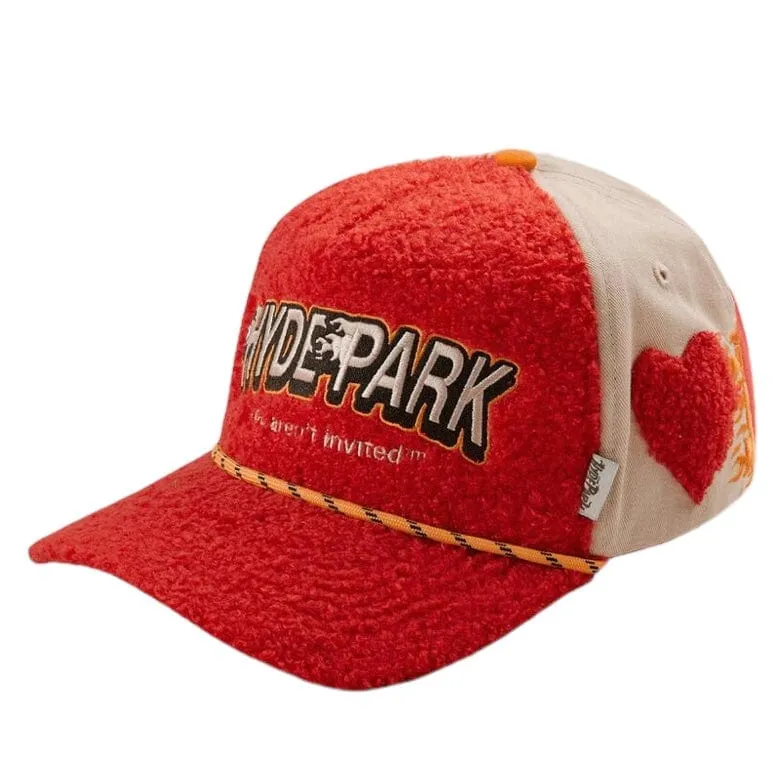 Hyde Park Fuzz Is Rea Trucker Hat (Red)