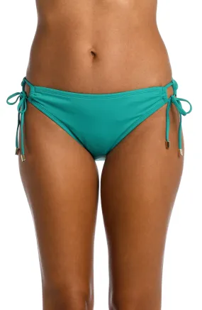 Island Goddess Side Tie Hipster Bottom - Emerald - FINAL SALE