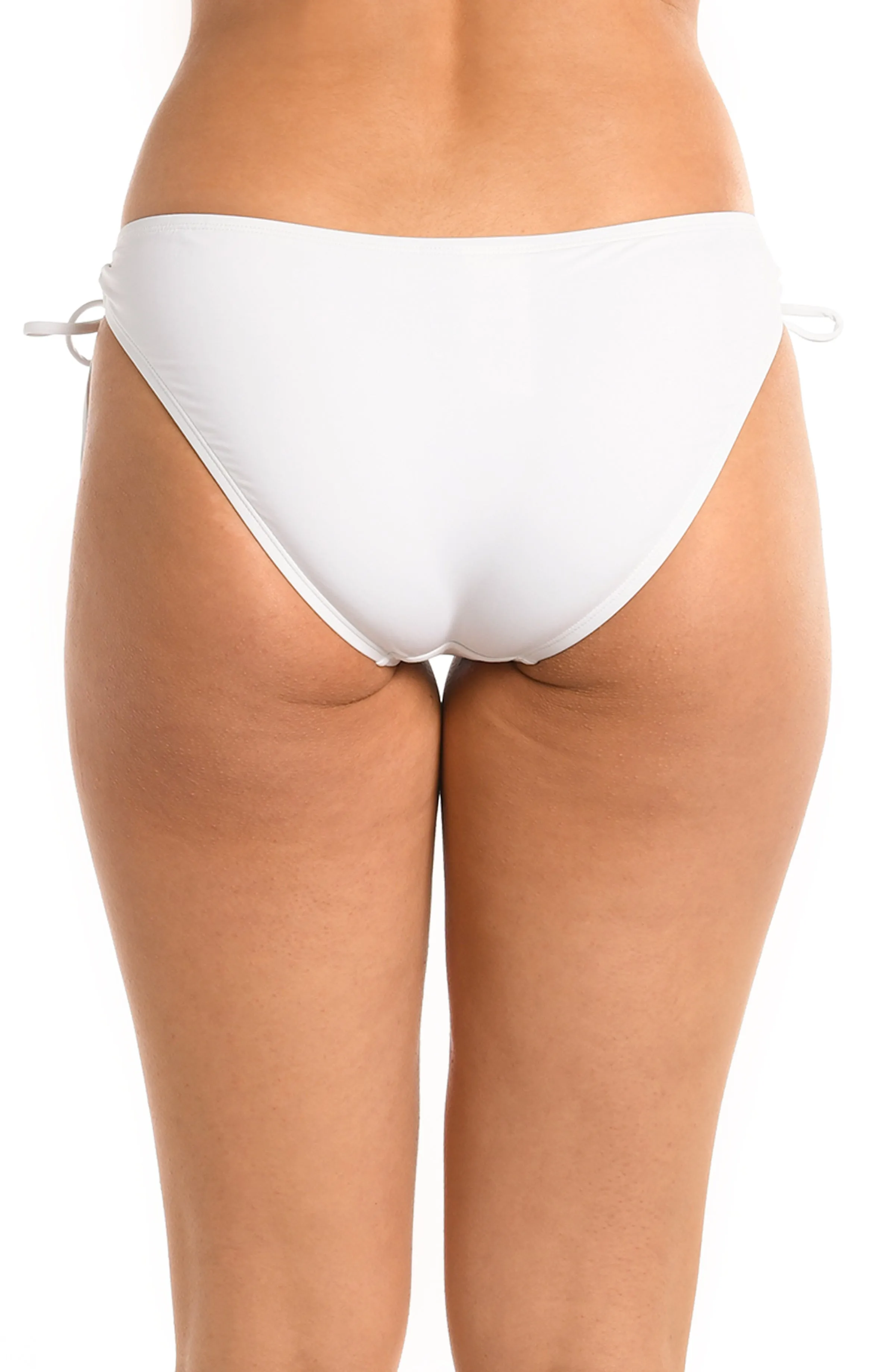 Island Goddess Side Tie Hipster Bottom - White