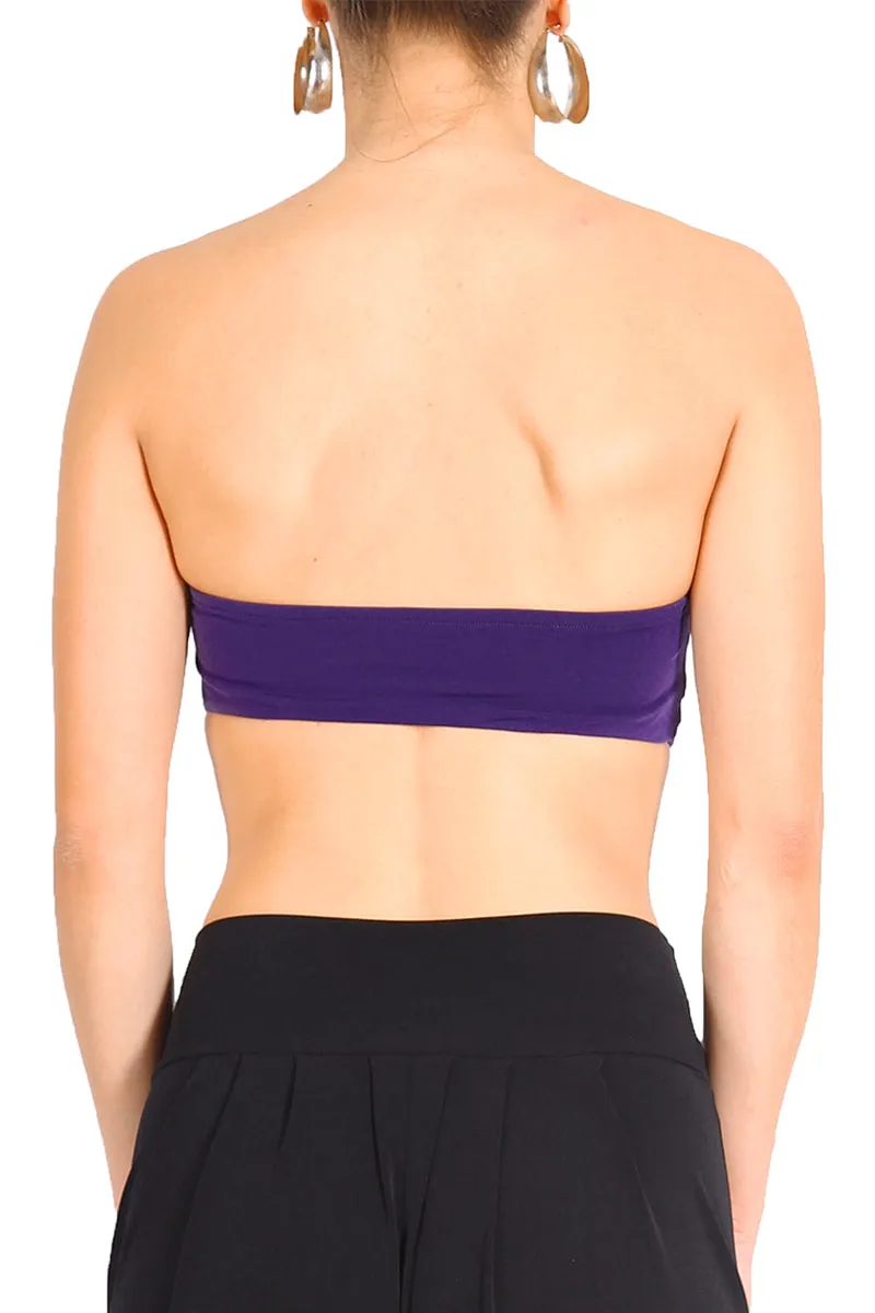 Jersey Bandeau Bra (L,XL)