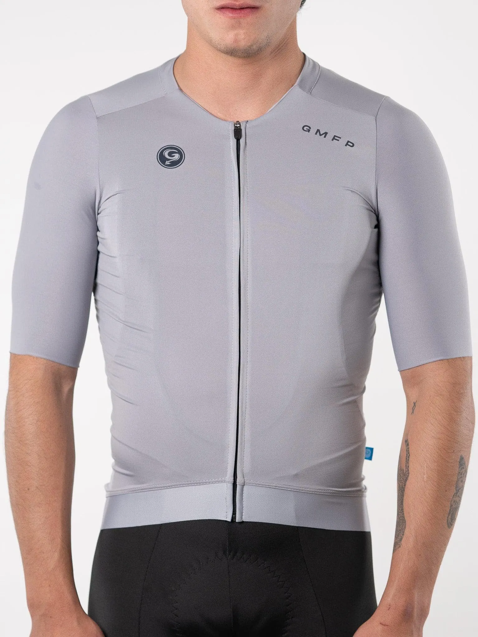 Jersey Velo core UNISEX GRIS CLARO