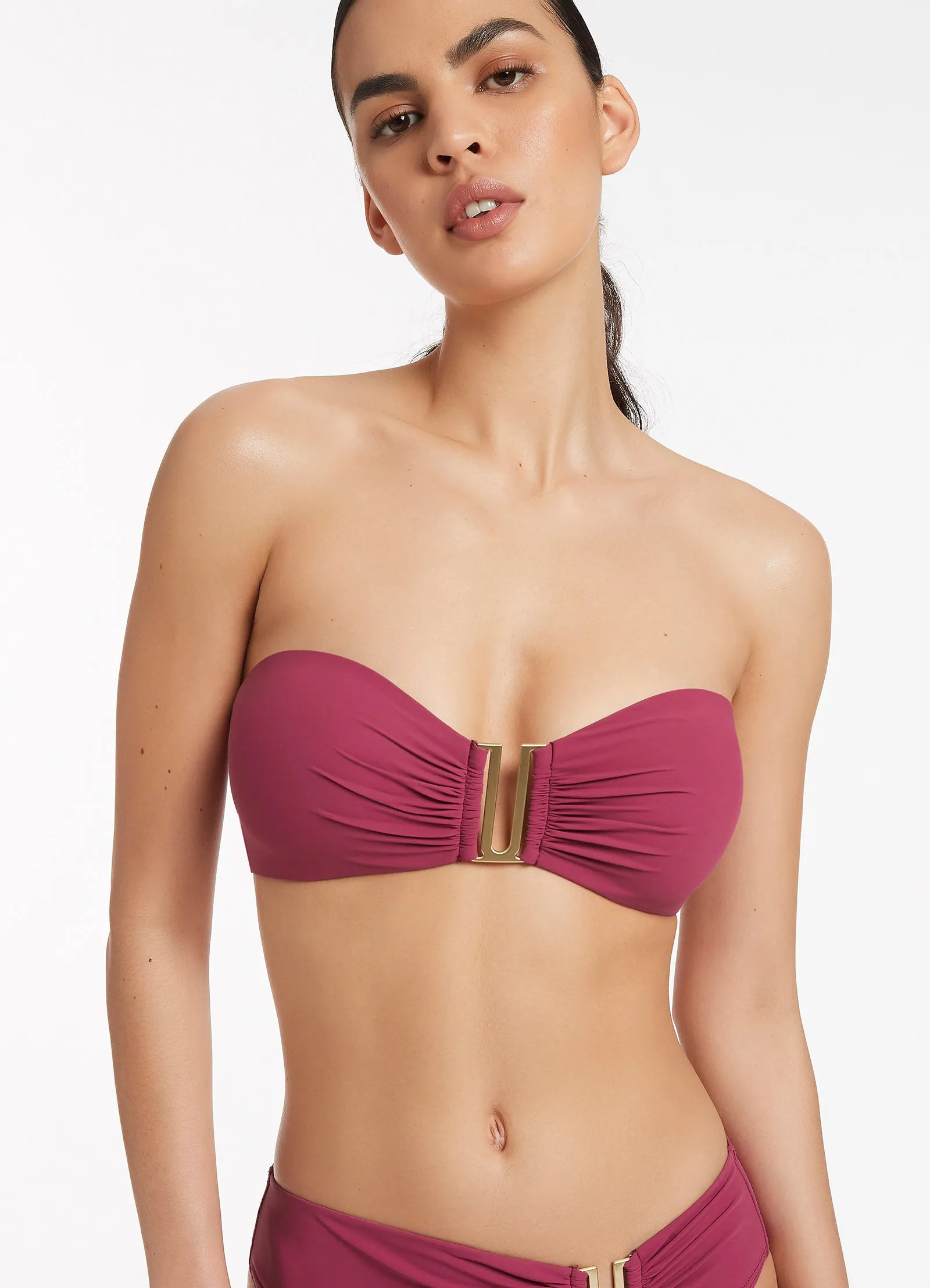 Jetset Bandeau Bikini Top - Orchid