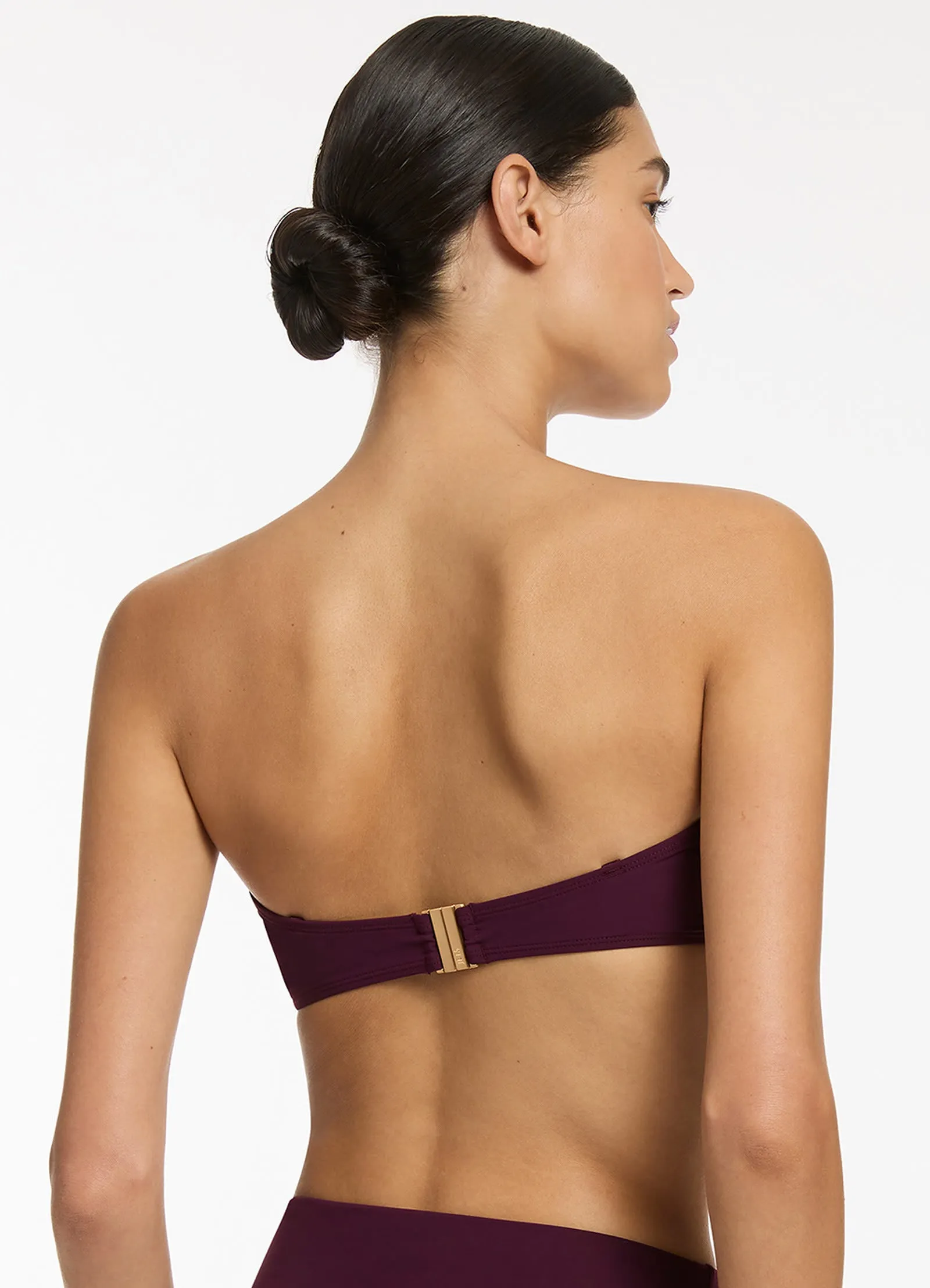 Jetset Bandeau Bikini Top - Port