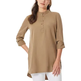 Jones New York Womens Tencel Silky Tunic Top