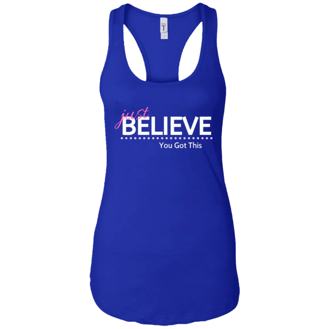 Just Believe Racerback Tank