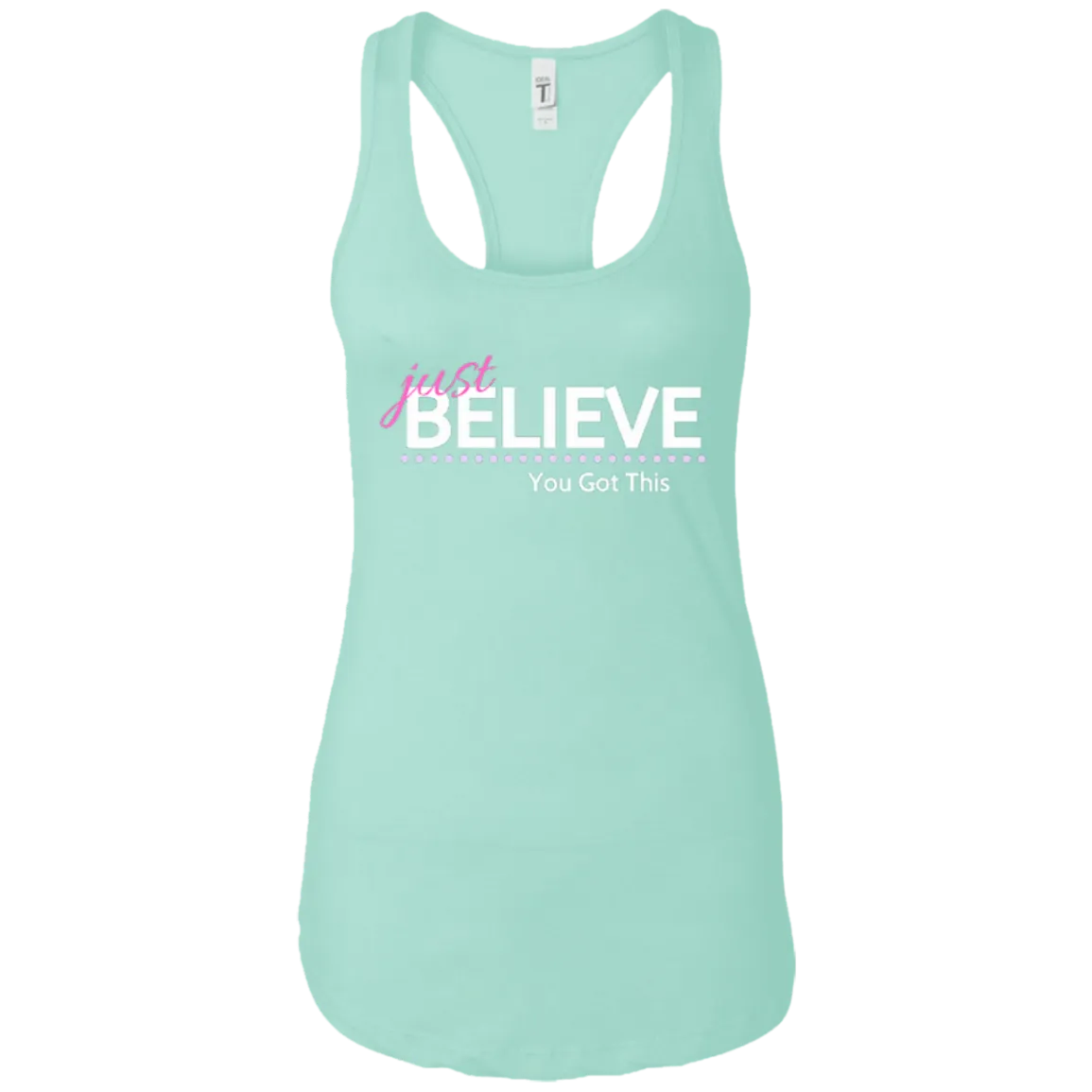 Just Believe Racerback Tank