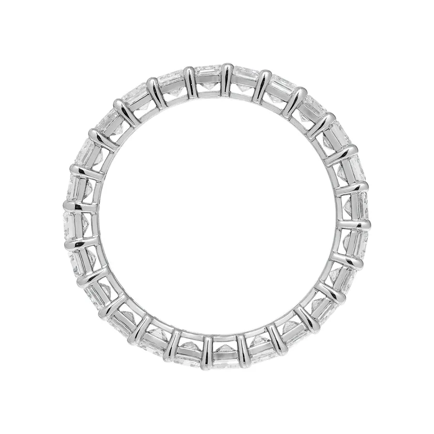 KELLY 3 Carat Emerald Diamond Eternity Band in Platinum 15 pointer GIA Certified By Mike Nekta SIZE 6.25