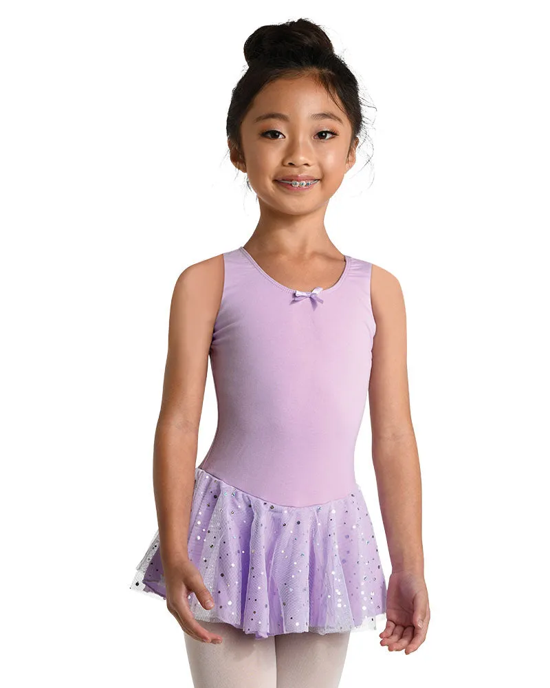 Kids Aurelie Glitter Skirt Tank Dress