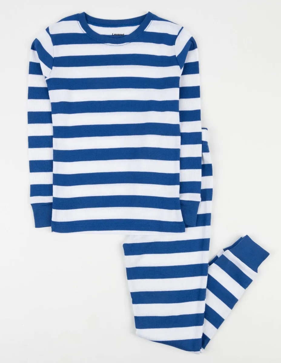 Kids Blue & White Stripes Pajamas