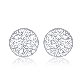 KRIN SILVER STUD EARRINGS FILIGREE