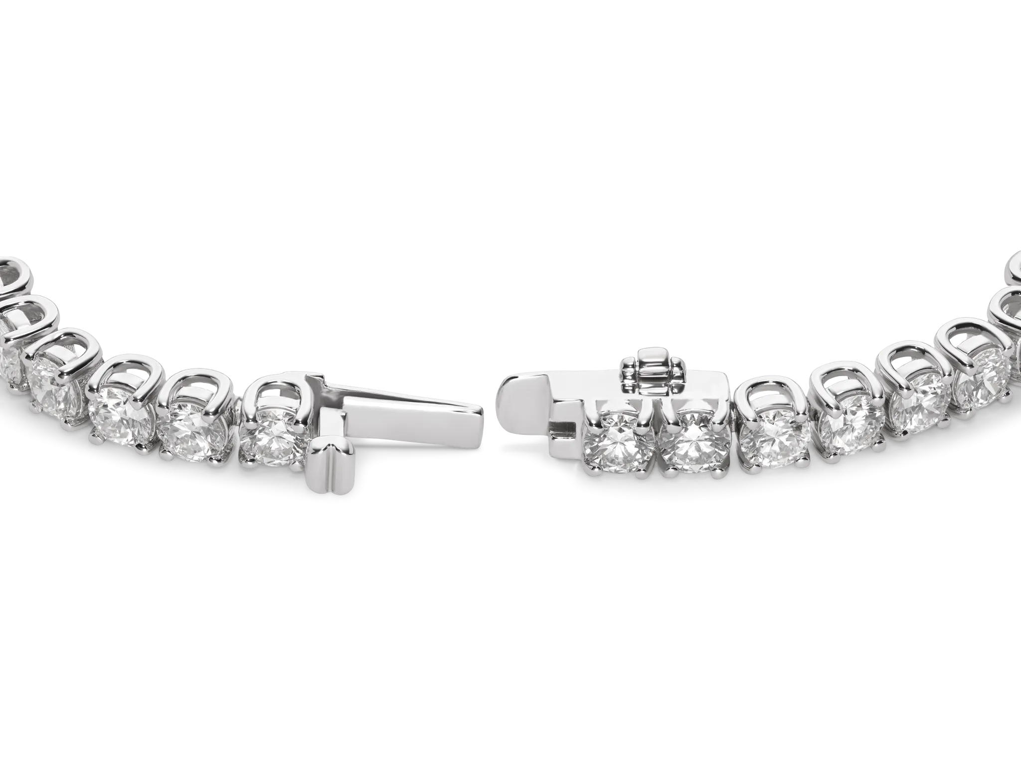 Lab-Grown Diamond Large Tennis Bracelet - E/F color, 7 length | White