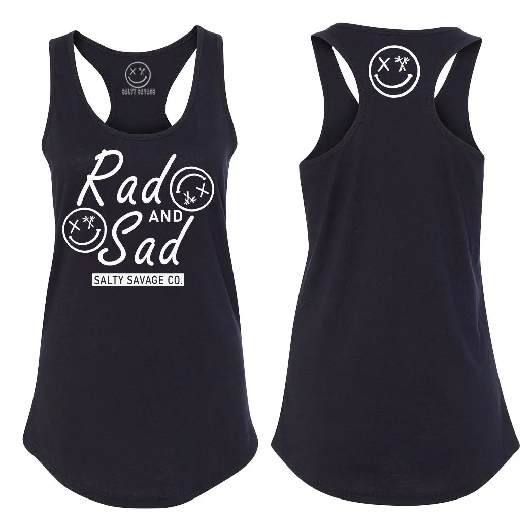 Ladies "Rad and Sad" Racerback Tank