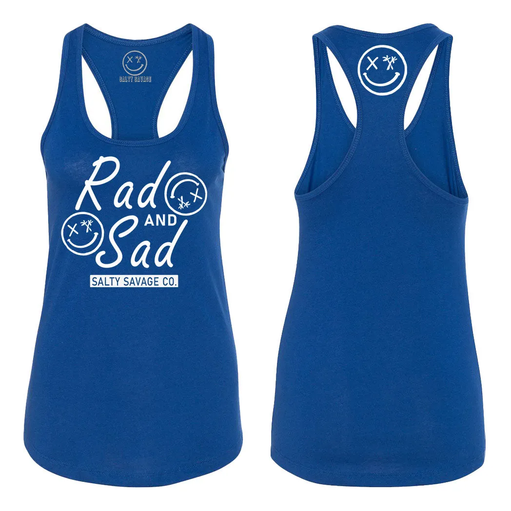 Ladies "Rad and Sad" Racerback Tank