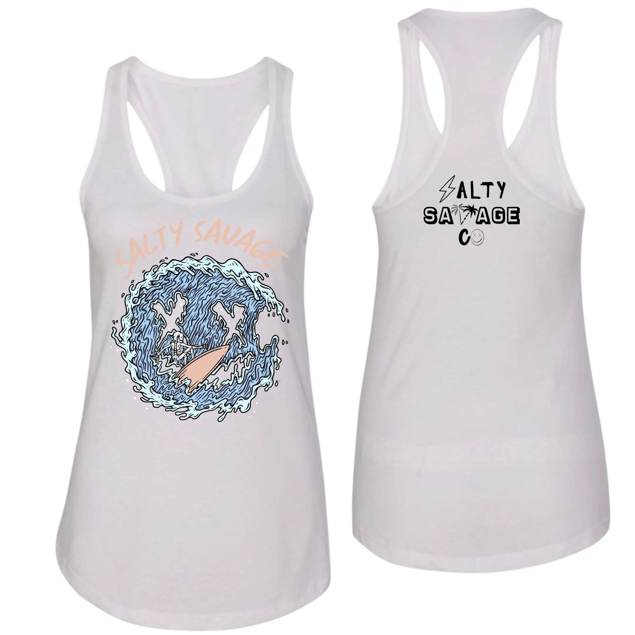 Ladies "Surfs Up" Racerback Tank