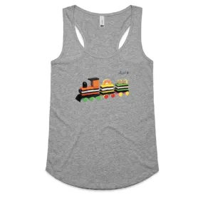 Liquorice Allsorts Train Racerback Singlet