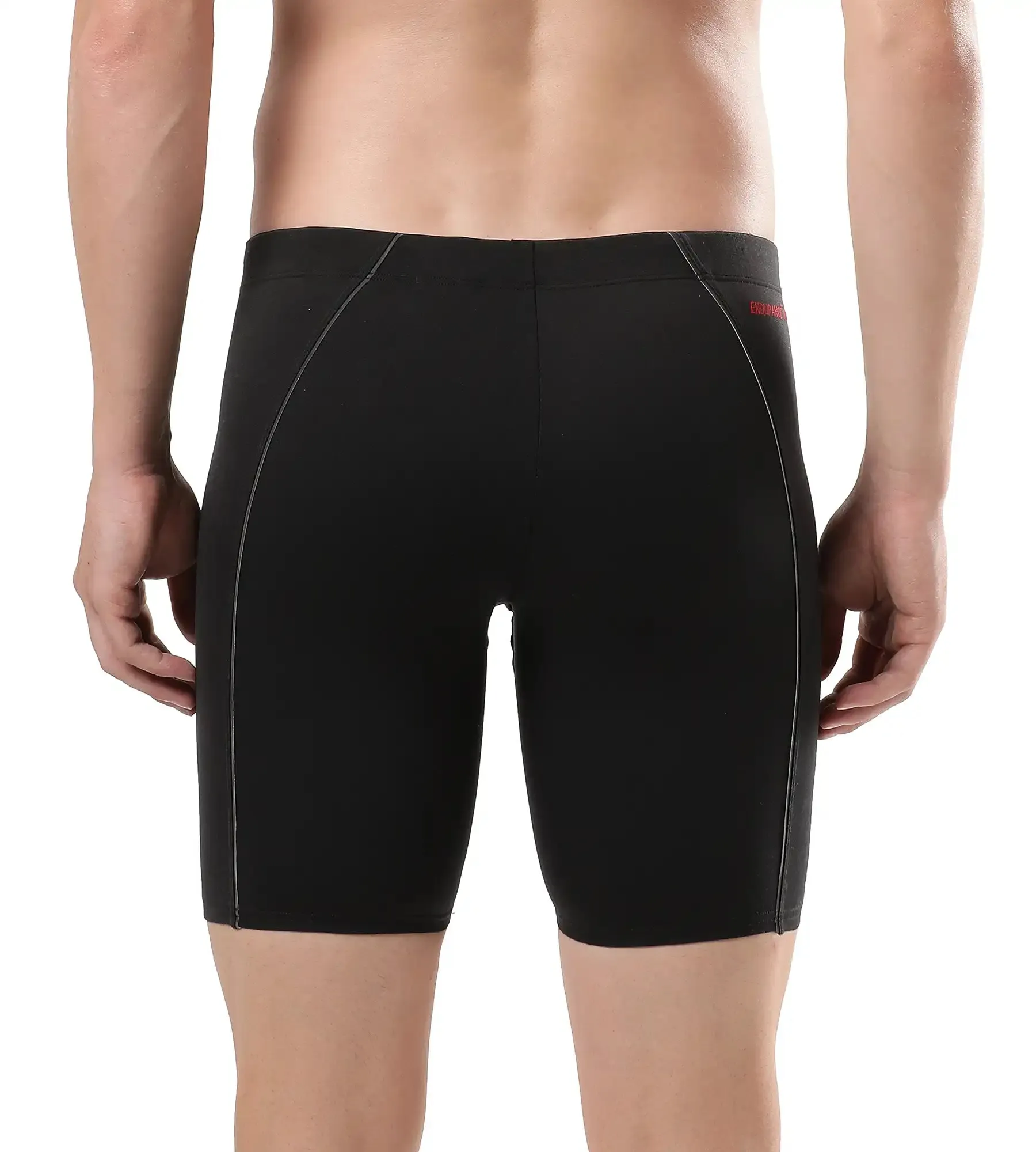 Men's Endurance Eco End  Mid Jammer - Black & Fed Red