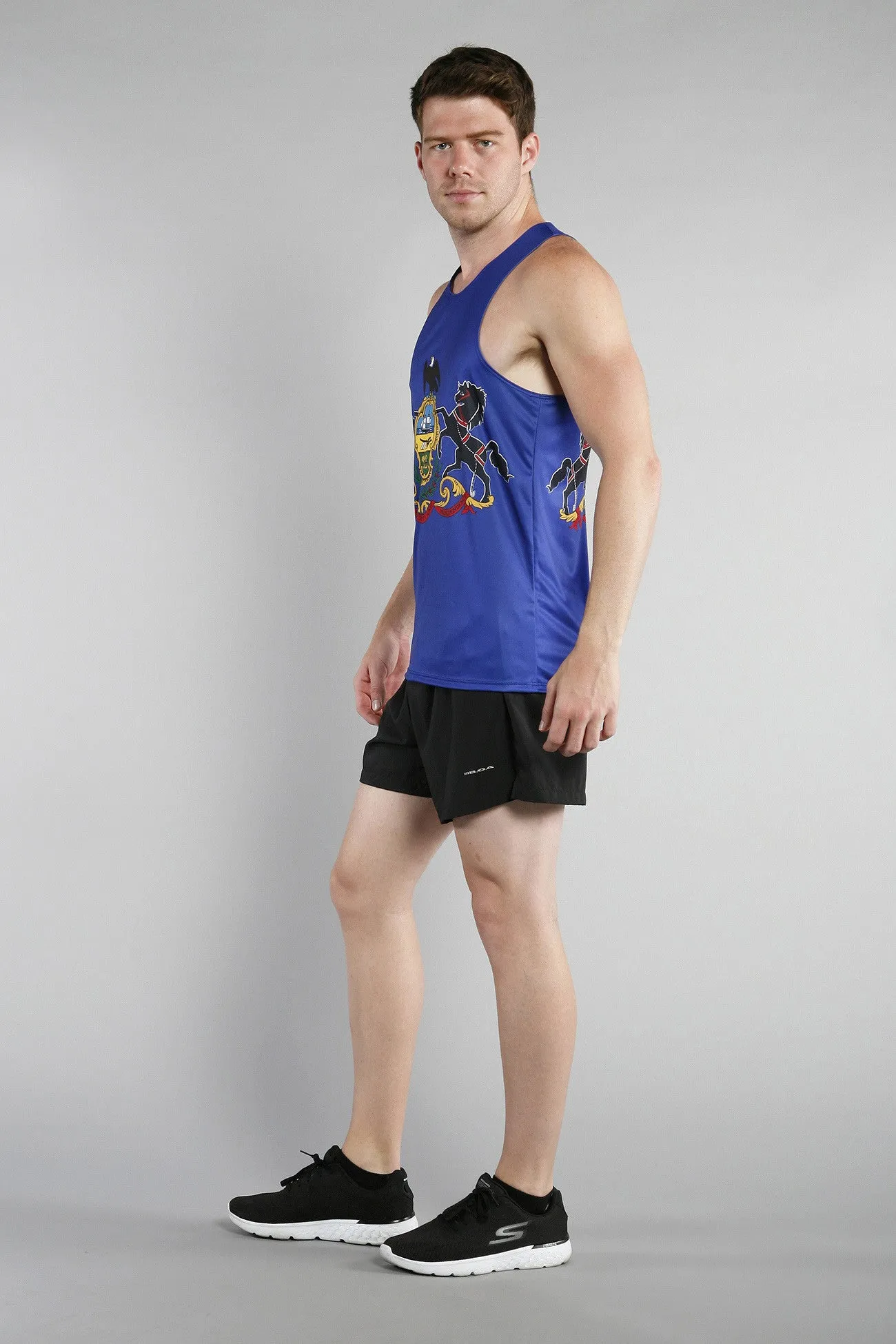 Men's Printed Singlet- Pennsylvania