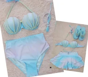 Mermaid Fantasy Deluxe Perlen Meerjungfrau Bikini Set