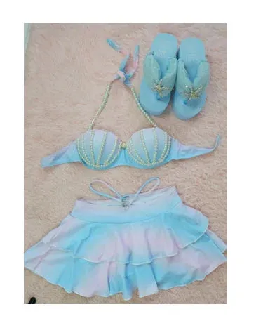 Mermaid Fantasy Deluxe Perlen Meerjungfrau Bikini Set