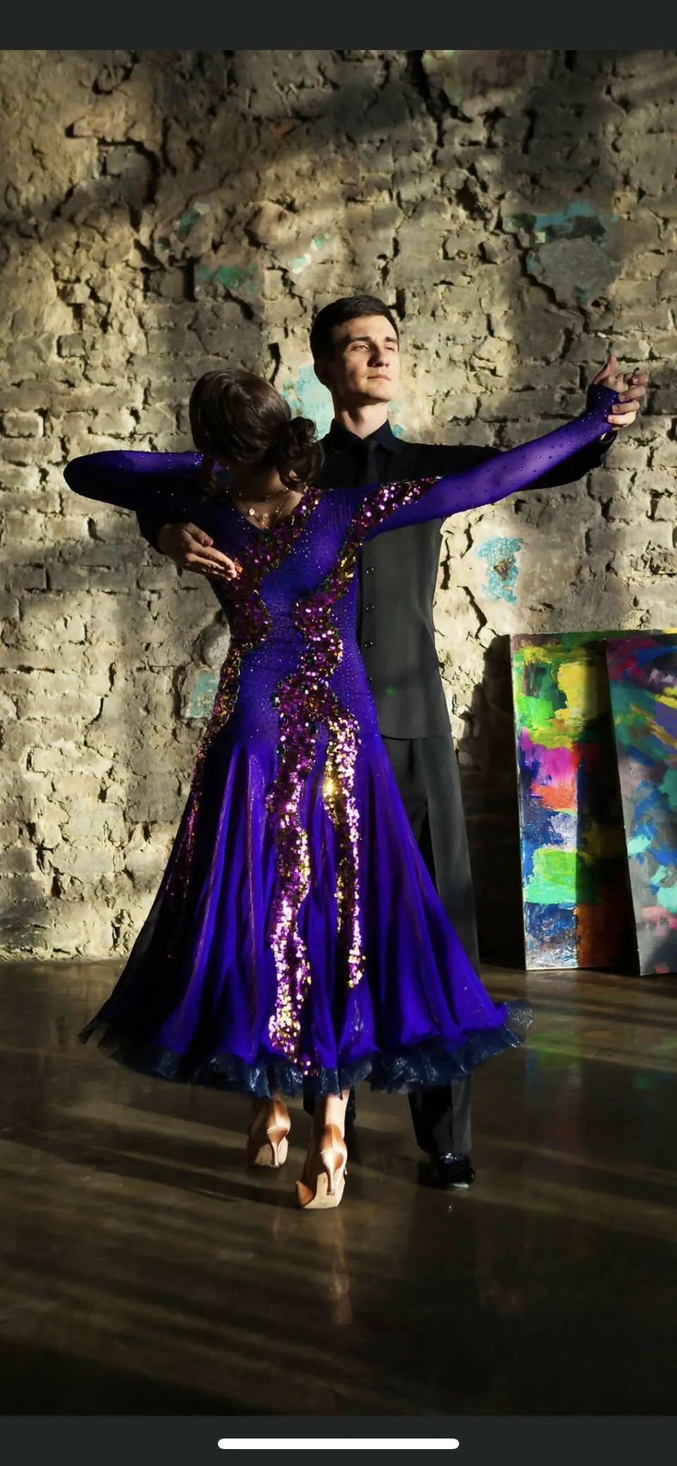 Mesmerizing Melnikoff's Purple Ballroom Dress