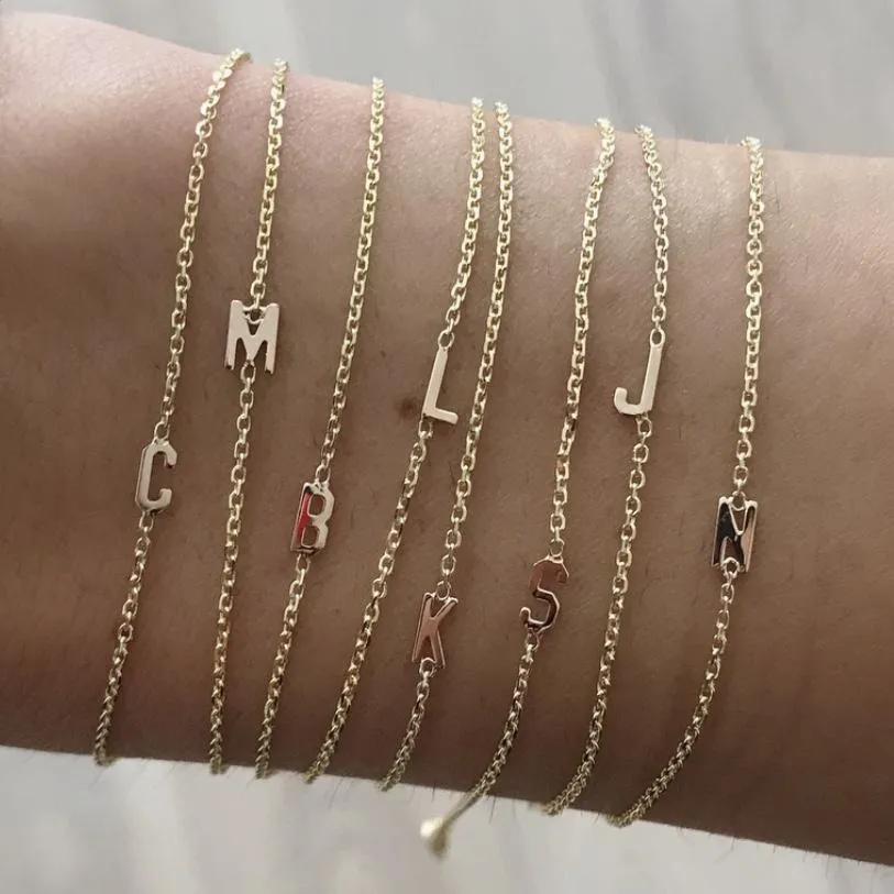 Mini Mini Letter Bracelet