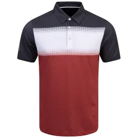 Mo Ventil8  Regular Fit Polo Red/Black - SS24