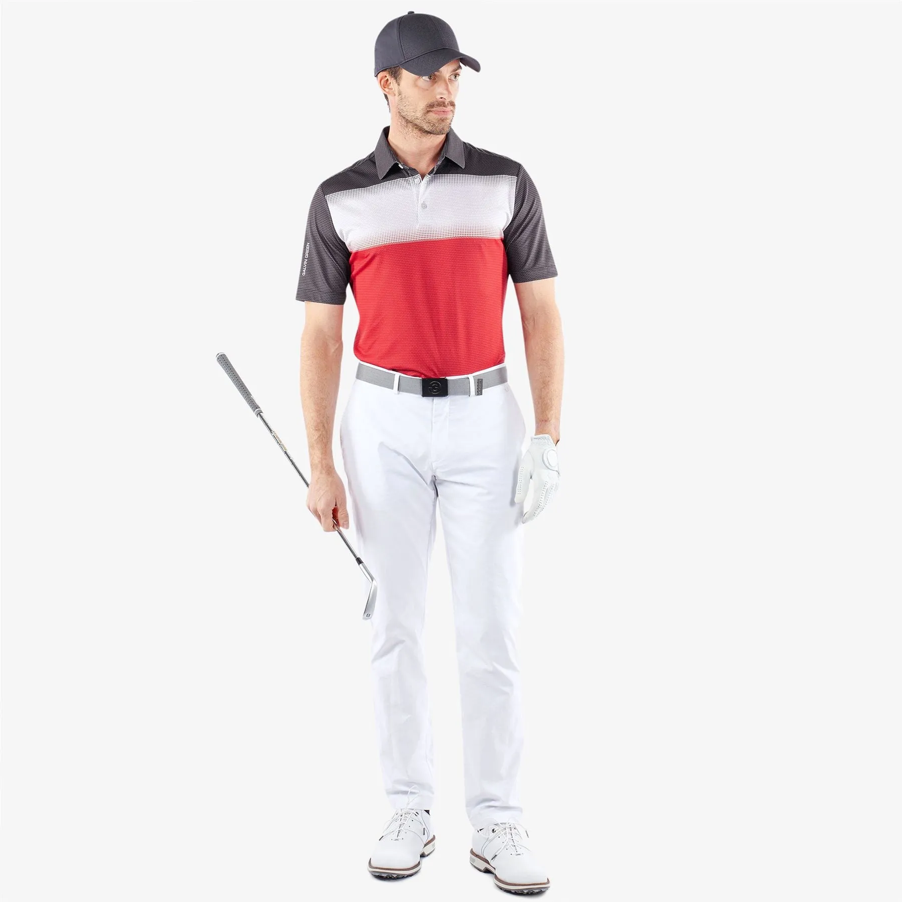 Mo Ventil8  Regular Fit Polo Red/Black - SS24